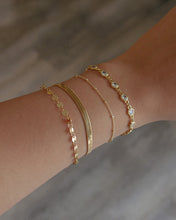 Load image into Gallery viewer, dainty gold satellite chain bracelet
