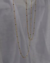 Load image into Gallery viewer, dainty gold satellite chain layering necklace
