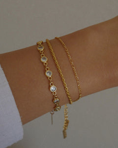 dainty gold rope twist bracelet