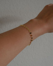 Load image into Gallery viewer, minimal disc style gold plated bracelet
