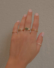 Load image into Gallery viewer, 18k gold plated sterling silver bezel set cubic zirconia stone eternity rings
