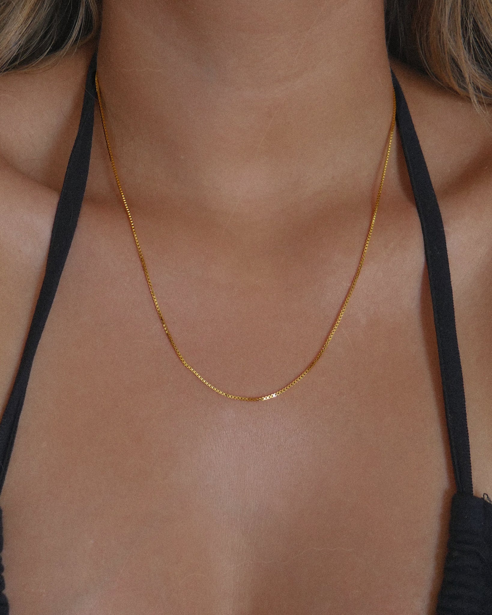 Thin Gold Chain Necklace