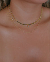 Load image into Gallery viewer, dainty gold satellite chain layering necklace
