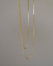 Load image into Gallery viewer, gold curb chain dainty necklace
